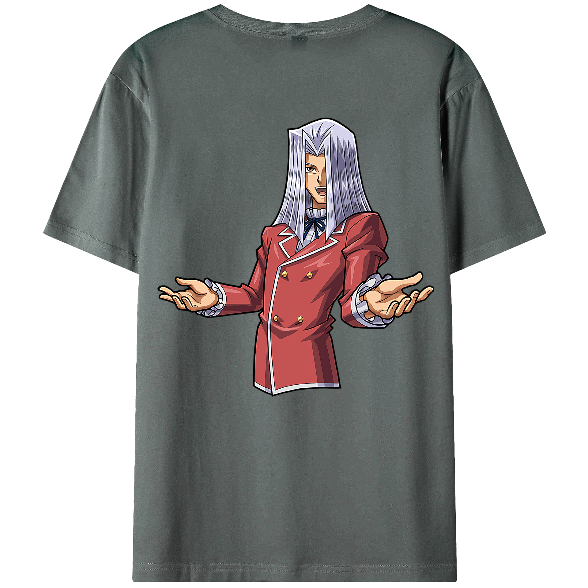 （画像用） 遊☆戯☆王 Yu-Gi-Oh! 綿100％ メンズ半袖Tシャツ（バックプリント） 通気性